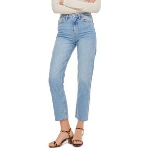 Topshop - Raw hem straight leg jeans